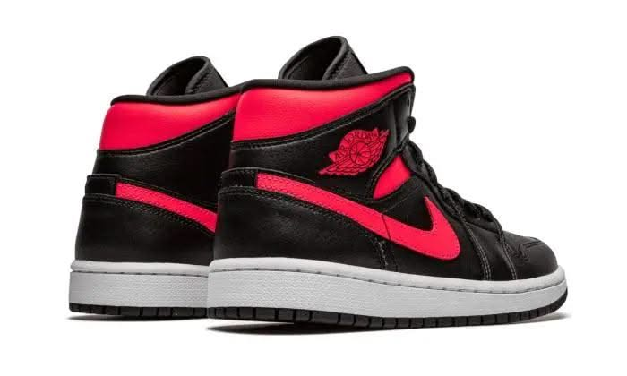 Air Jordan 1 Mid Black Siren Red - MNR Sneakers