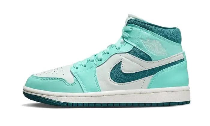 Air Jordan 1 Mid Bleached Turquoise - MNR Sneakers