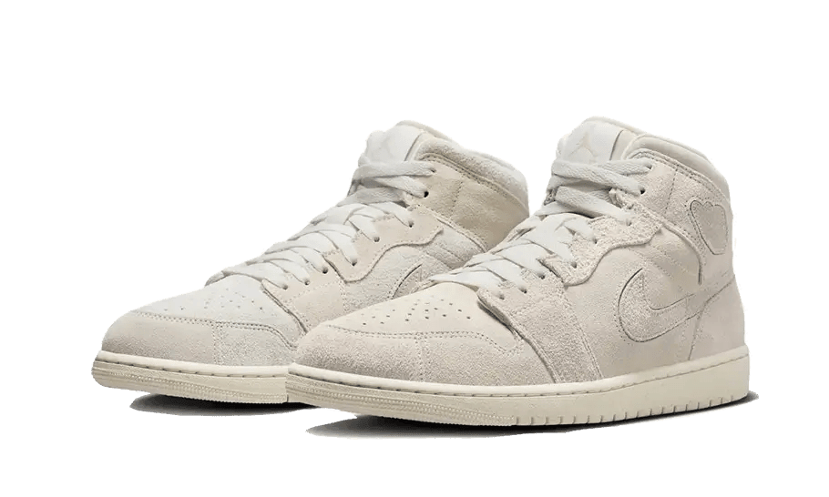 Air Jordan 1 Mid Craft Suede Ivory