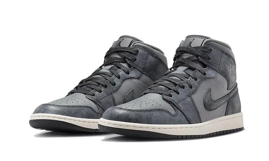 Air Jordan 1 Mid Distressed Smoke Grey