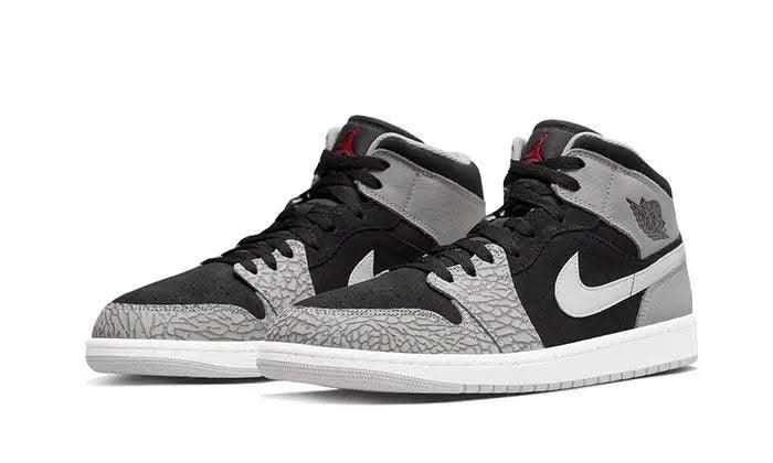 Air Jordan 1 Mid Elephant Print - MNR Sneakers