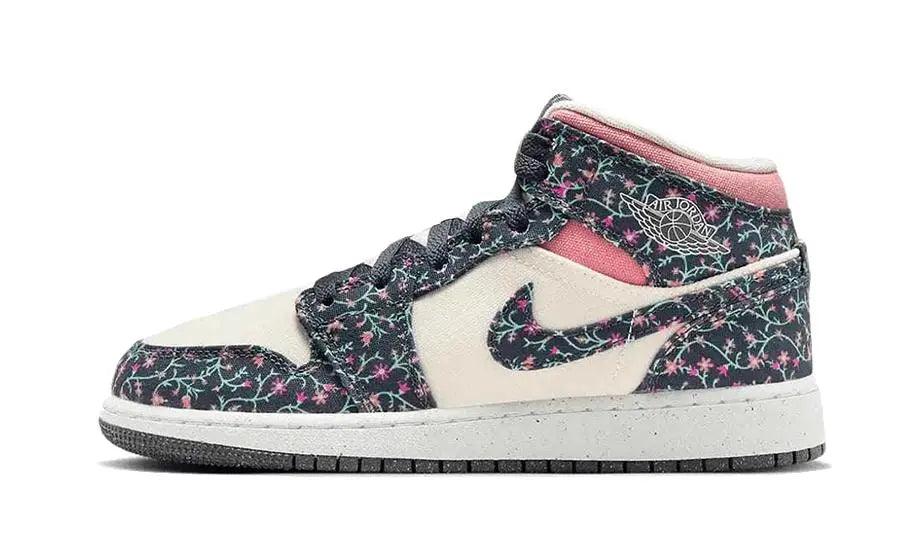 Air Jordan 1 Mid Floral Canvas