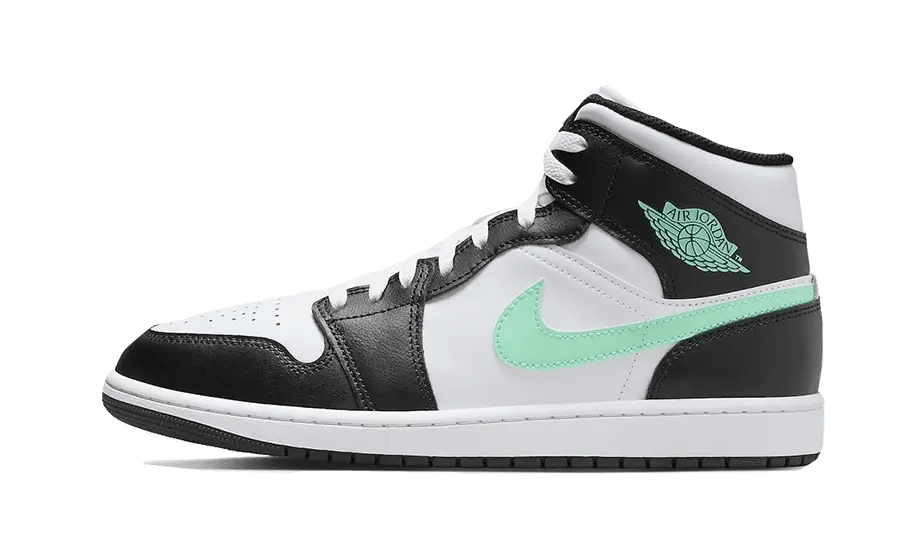 Air Jordan 1 Mid Green Glow  - MNR Sneakers