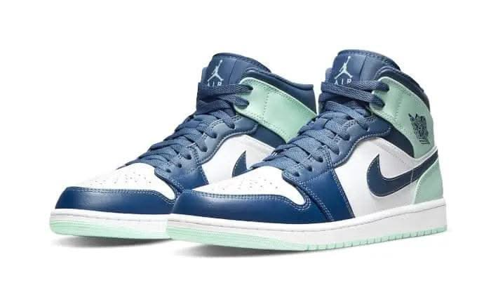 Air Jordan 1 Mid Mystic Navy Mint Foam - MNR Sneakers