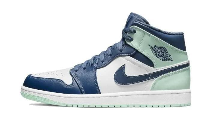 Air Jordan 1 Mid Mystic Navy Mint Foam - MNR Sneakers