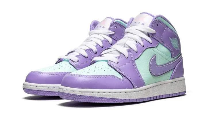 Air Jordan 1 Mid Purple Aqua - MNR Sneakers