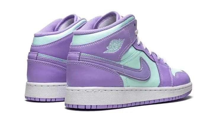 Air Jordan 1 Mid Purple Aqua - MNR Sneakers