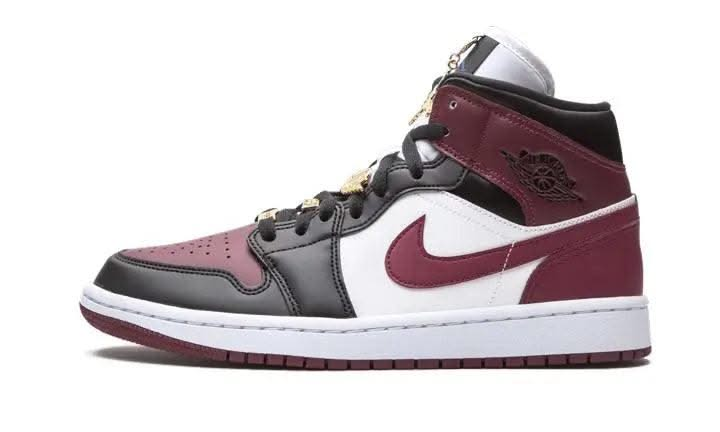 Air Jordan 1 Mid SE Black Dark Beetroot - MNR Sneakers