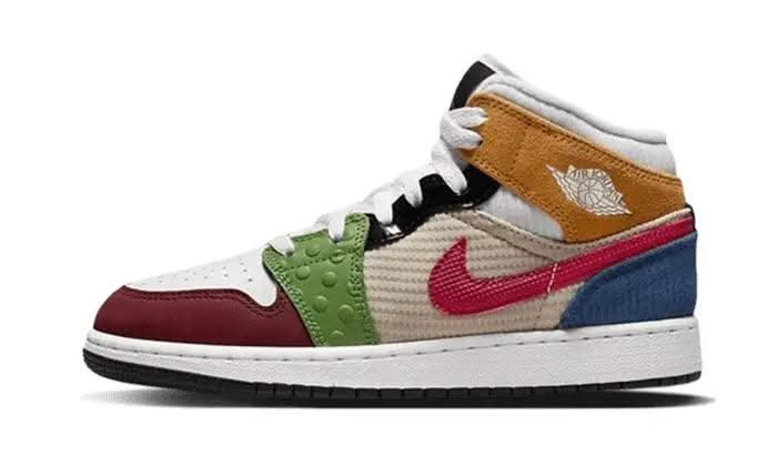 Air Jordan 1 Mid SE Patchwork - MNR Sneakers