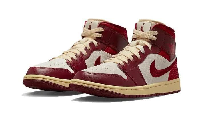 Air Jordan 1 Mid SE Tiki Leaf - MNR Sneakers