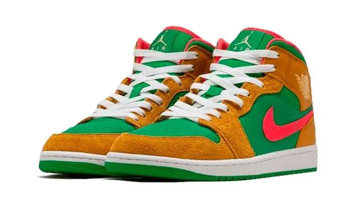 Air Jordan 1 Mid Wheat Watermelon - MNR Sneakers