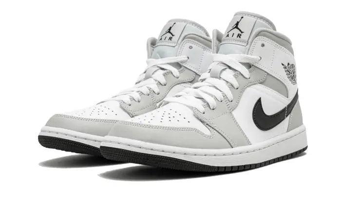 Air Jordan 1 Mid White Light Smoke Grey