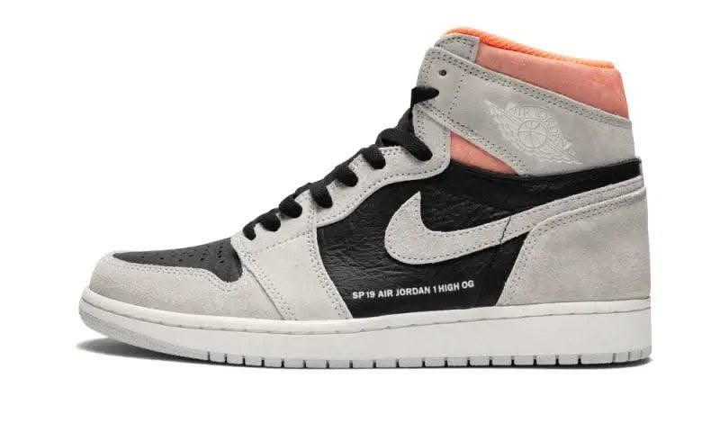 Air Jordan 1 Retro High Neutral Grey Hyper Crimson - MNR Sneakers