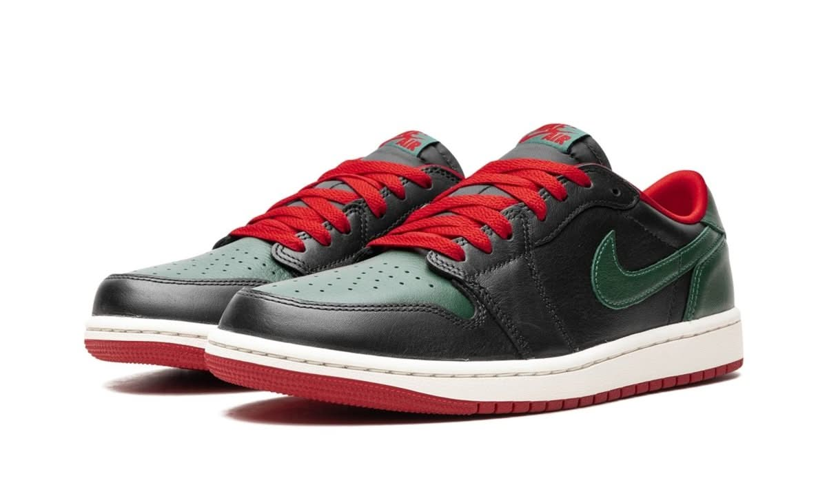 Air Jordan 1 Retro Low OG Gorge Green Varsity Red - MNR Sneakers