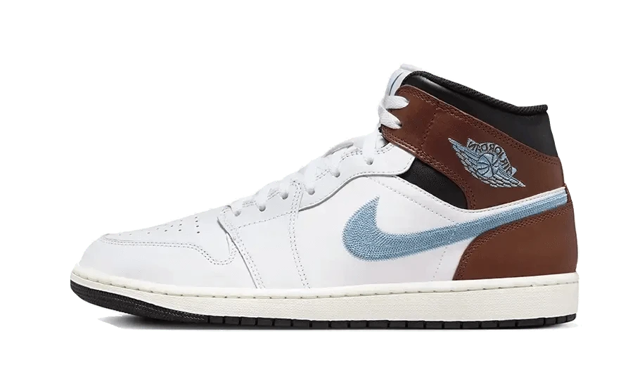 Air Jordan 1 Retro Mid SE Brown Blue Grey - MNR Sneakers