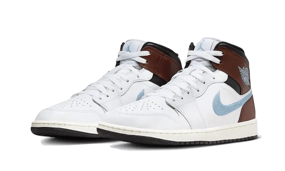 Air Jordan 1 Retro Mid SE Brown Blue Grey - MNR Sneakers