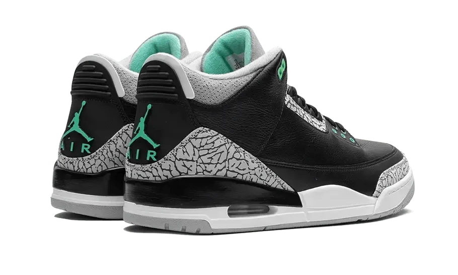 Air Jordan 3 Retro Green Glow - MNR Sneakers