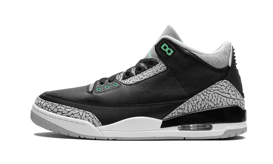 Air Jordan 3 Retro Green Glow - MNR Sneakers