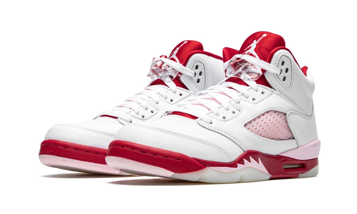 Air Jordan 5 Retro White Pink Red