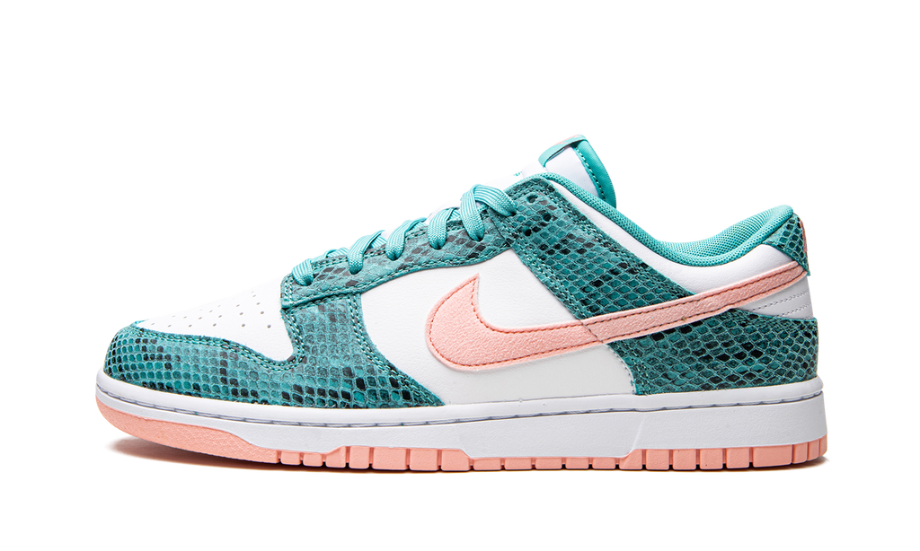 Dunk Low Snakeskin Washed Teal Bleached Coral
