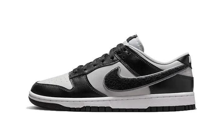 Dunk Low Chenille Swoosh Grey Black - MNR Sneakers