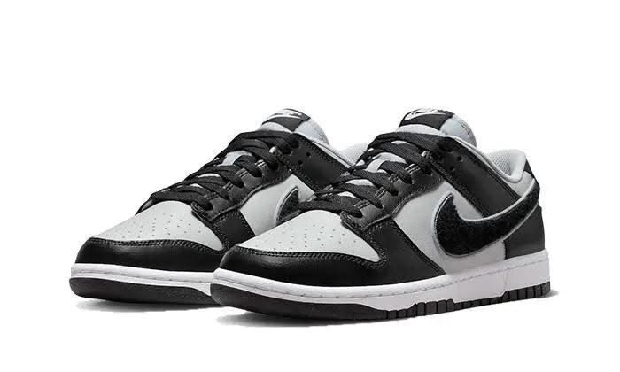 Dunk Low Chenille Swoosh Grey Black - MNR Sneakers