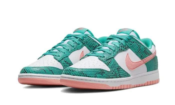 Dunk Low Snakeskin Washed Teal Bleached Coral - MNR Sneakers