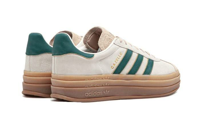 Gazelle Bold Magic Beige Collegiate Green - MNR Sneakers