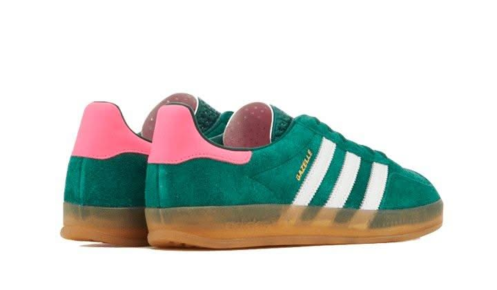 Gazelle Indoor Collegiate Green Lucid Pink - MNR Sneakers