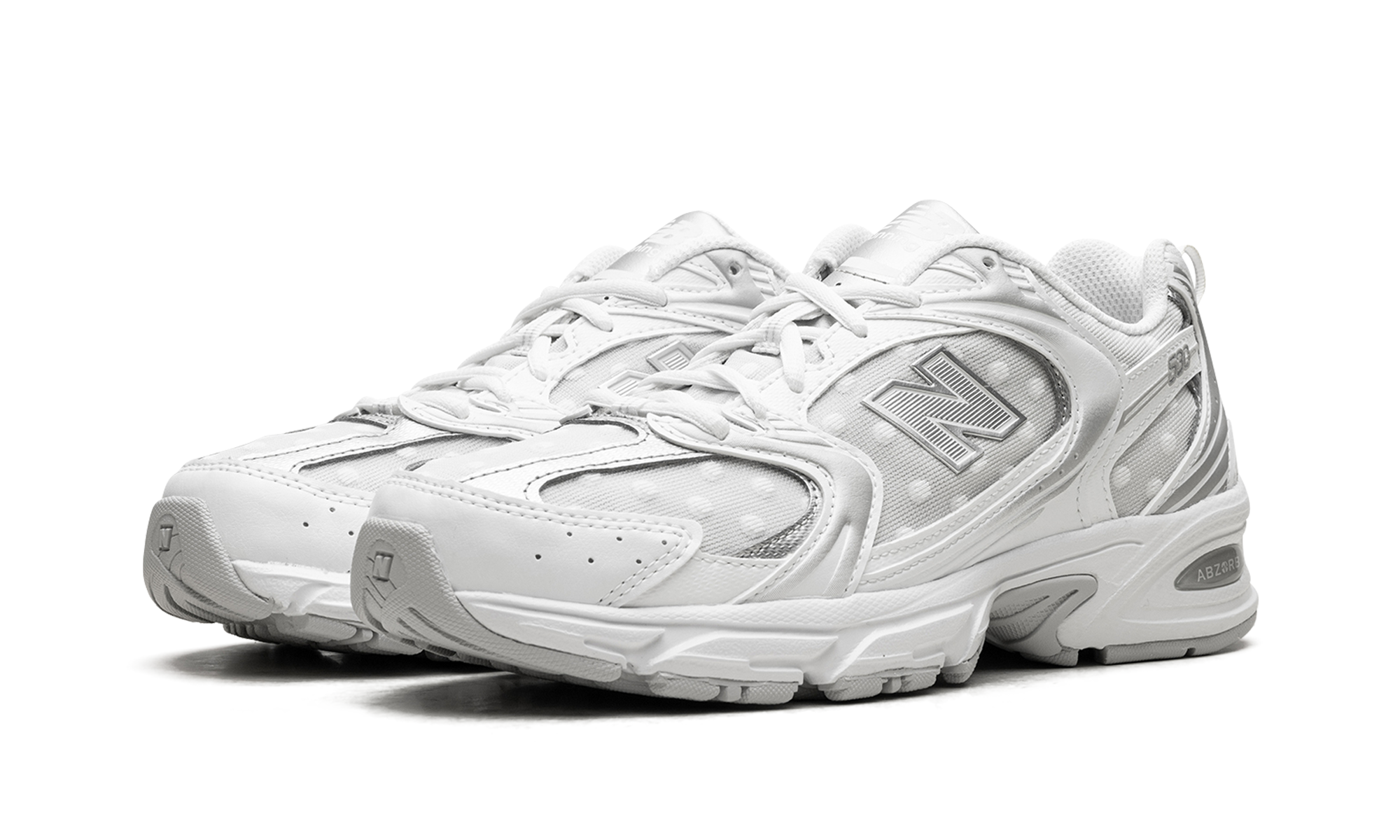 530 Silver Metallic Polka Dots - U530HFW