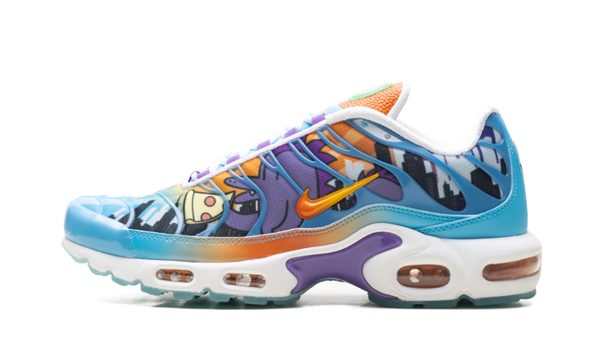 Paire de sneakers Nike Air Max Plus Doernbecher Sergio Cano Marquez neuve et authentique avec boîte d'origine.