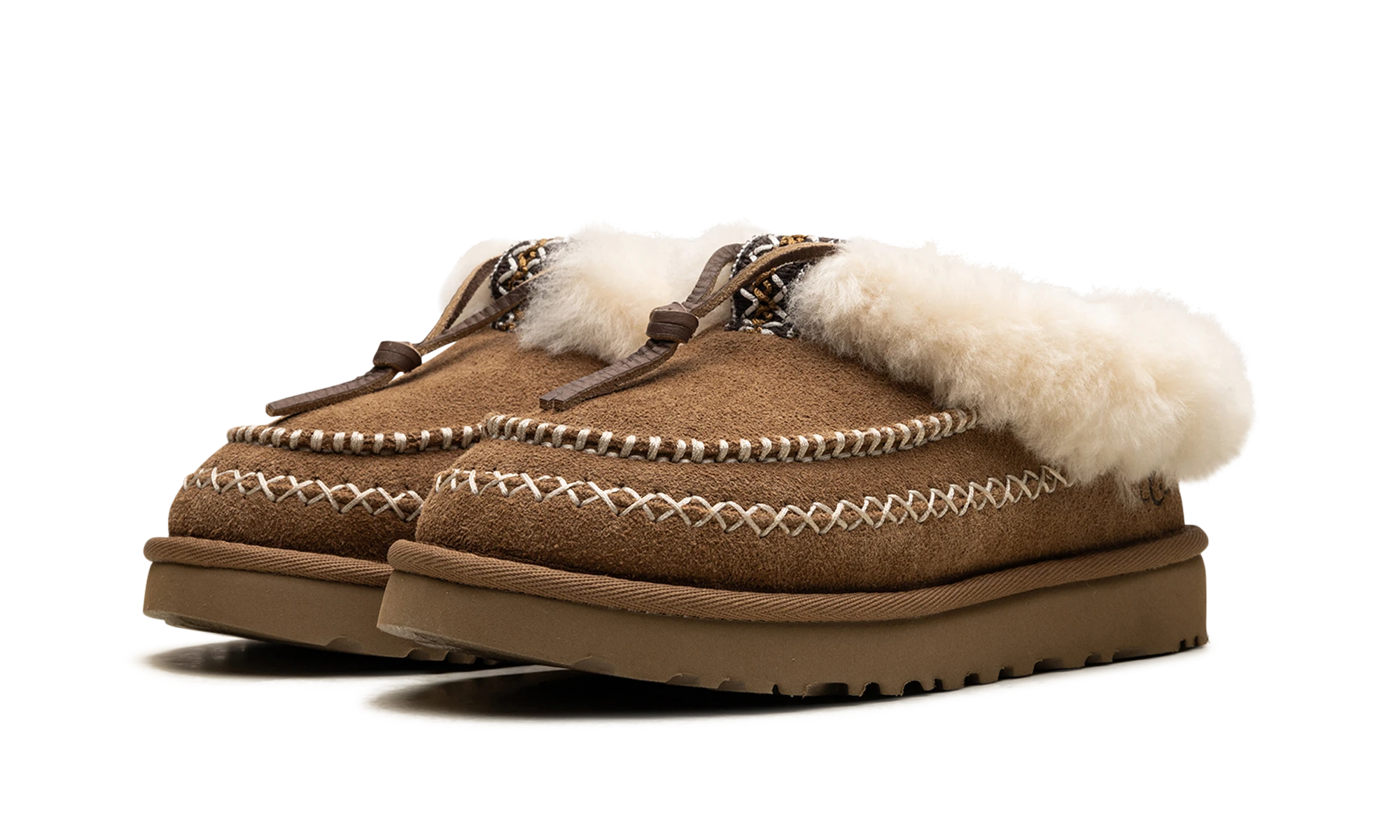 Paire de pantoufles UGG Tasman Alpine Slipper Chestnut neuve et authentique avec boîte d'origine.