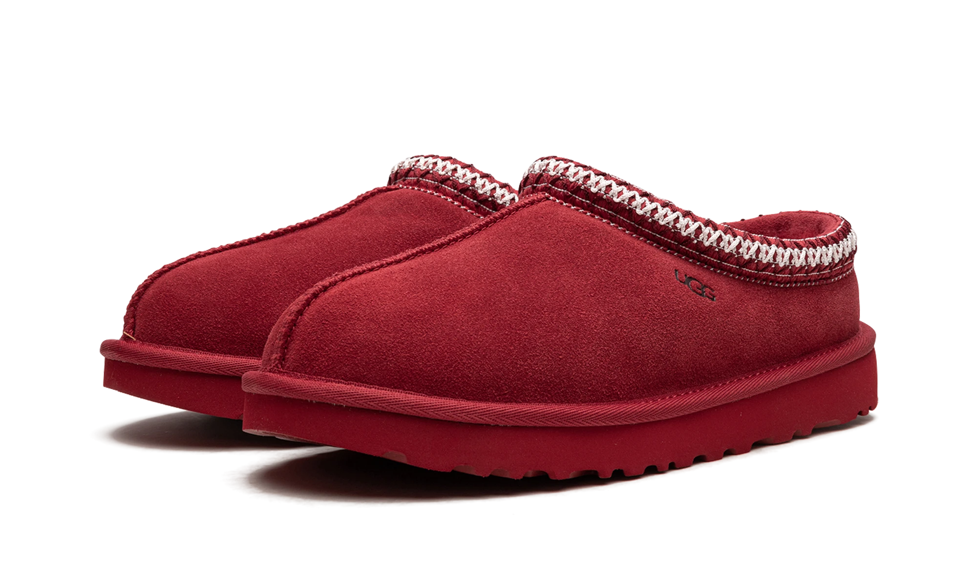 Paire de pantoufles UGG Tasman Slipper Samba Red neuve et authentique avec boîte d'origine.