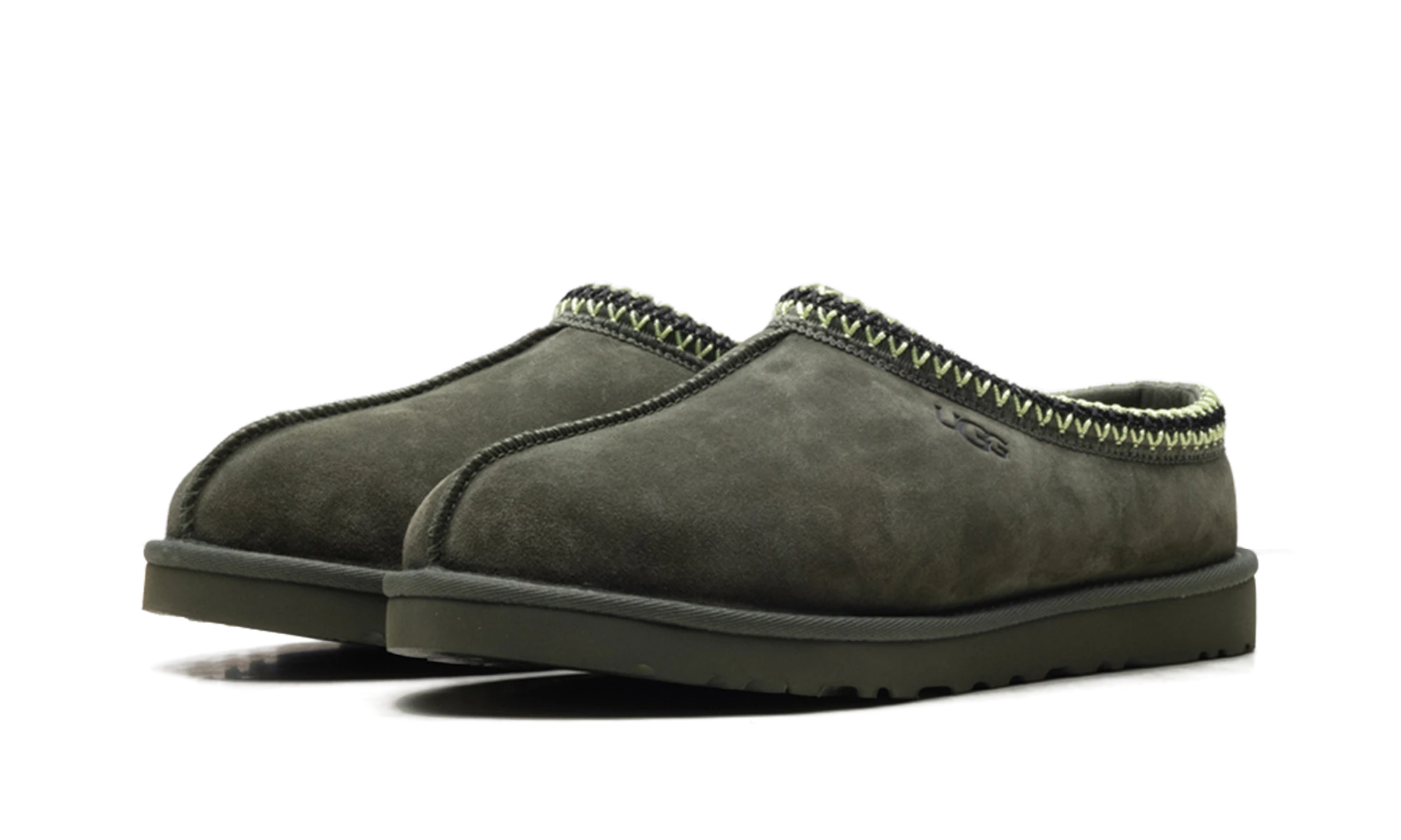 Paire de pantoufles UGG Tasman Slipper Woodland Green neuve et authentique avec boîte d'origine.