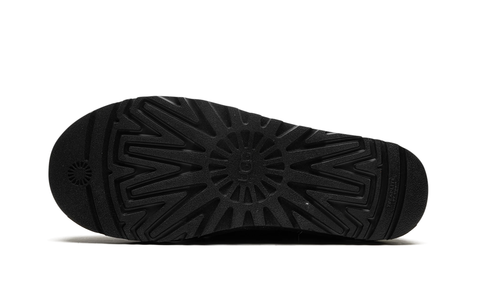 Semelle extérieure en caoutchouc de la UGG Tasman LTA Slipper Black.