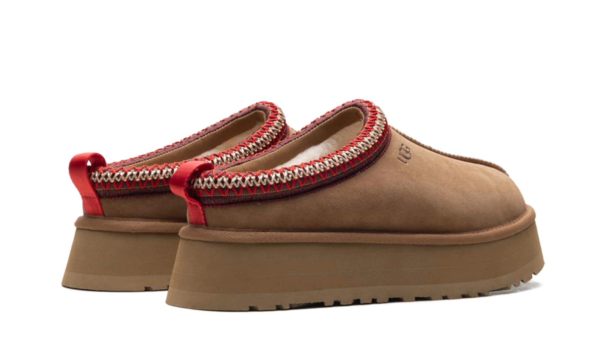 Vue arrière des talons de la UGG Tazz II Slipper Chestnut.
