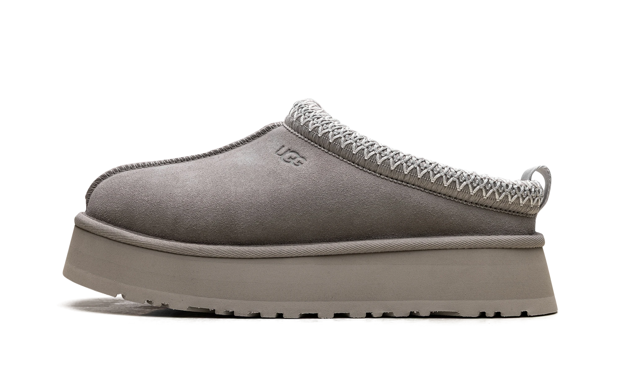 Détail du côté intérieur de la pantoufle UGG Tazz Slipper Pumice multicolore.