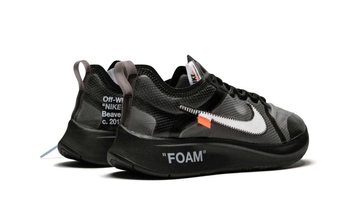 Zoom Fly Off-White Black Silver - MNR Sneakers